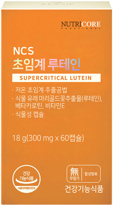 뉴트리코어 NCS 초임계루테인, 60정, 1개