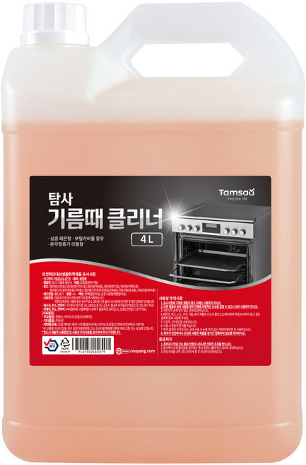 탐사 강력 기름때 클리너 오븐클리너, 1개, 4L