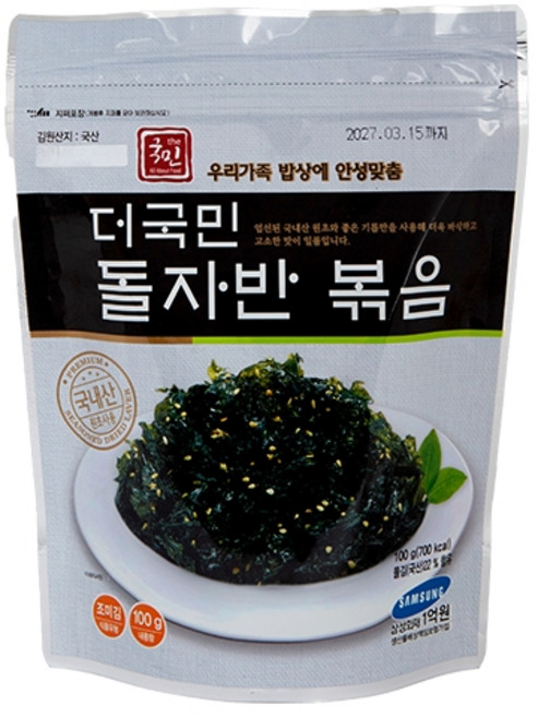 더국민 돌자반 볶음, 100g, 1개