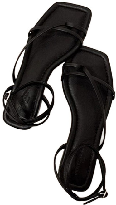 페이퍼먼츠 여성용 베이직 스트랩 쪼리형 샌들 10031