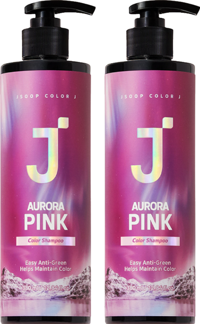 J'SOOP 護色洗髮乳 粉色, 2瓶, 380ml