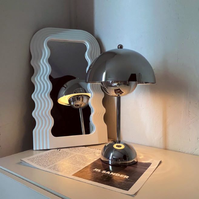 레나에너지 비비드 무드등 플라워팟 인테리어 조명, 05 메탈실버