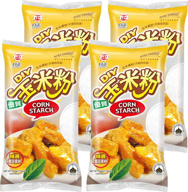 日正食品 玉米粉, 500g, 4包