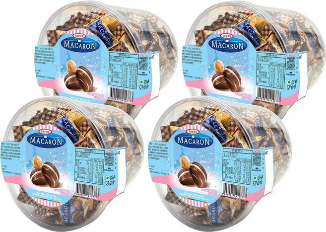 tayas 馬卡龍造型可可製品 榛果味, 1kg, 4個