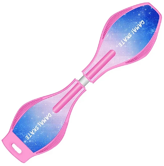 DAMAI SKATE 360度扭力耐磨極光輪蛇板 MJ-2 2.8kg, 星雲粉, 1個