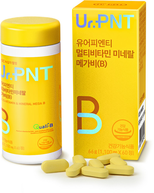 GC녹십자웰빙 유어피엔티 멀티비타민 미네랄 메가비, 60정, 1개