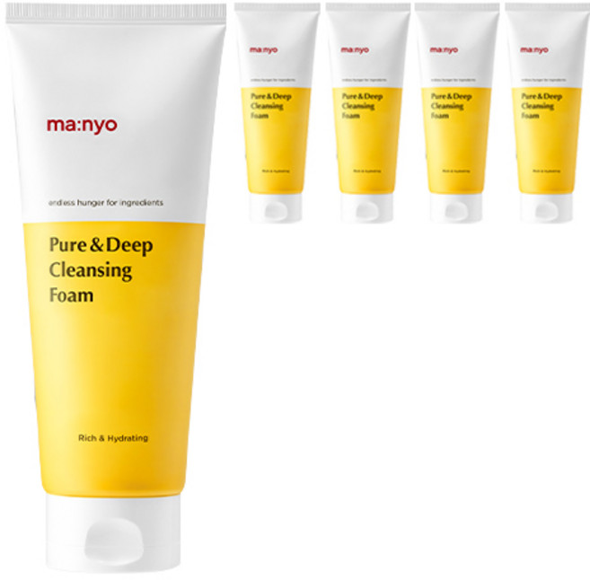 마녀공장 퓨어 앤 딥 클렌징폼, 200ml, 5개