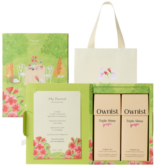 오니스트 Garden Edition 트리플샤인 포도 14p, 420g, 1개