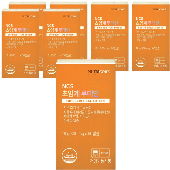 뉴트리코어 NCS 초임계루테인, 60정, 7개