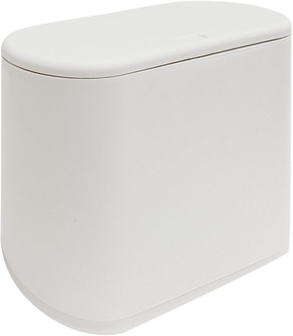 FAmILyLIFE 生活 10公升彈蓋式防蟲防臭縫隙垃圾桶, 經典灰