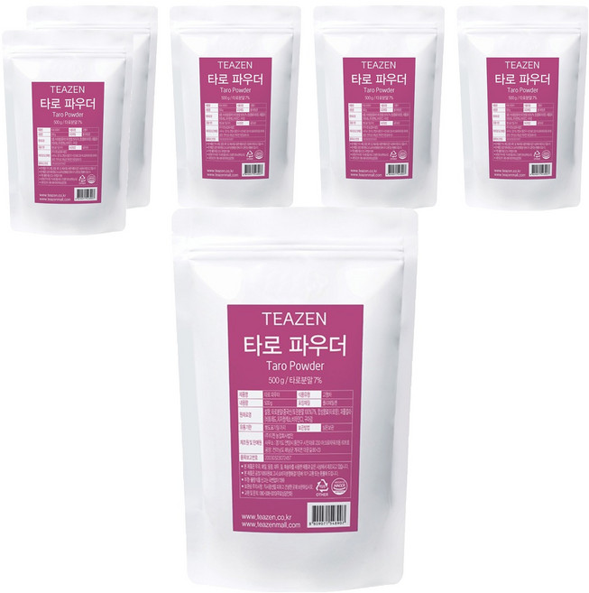 티젠 타로 파우더, 500g, 1개입, 6개, 500g