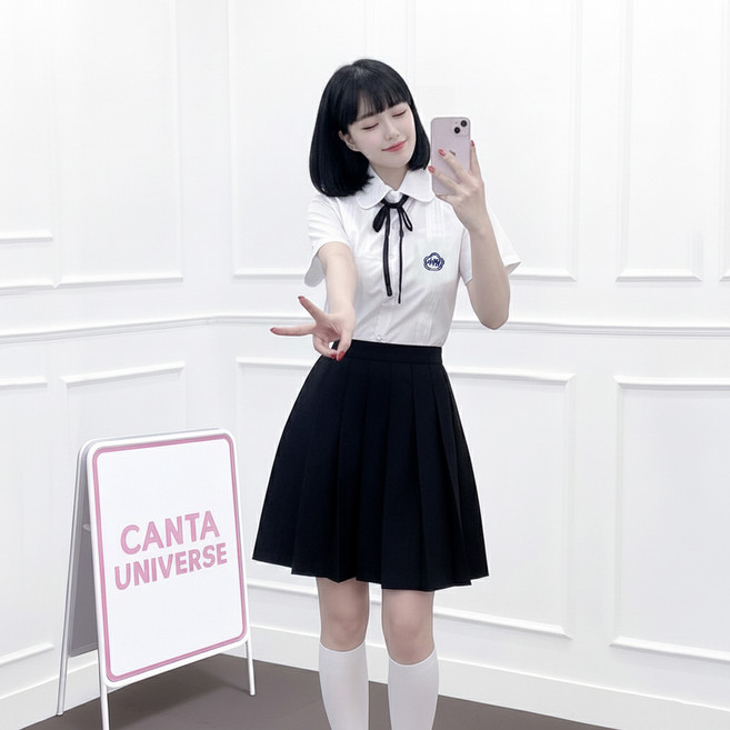 CANTAUNIVERSE 女款臺灣校服角色扮演套裝