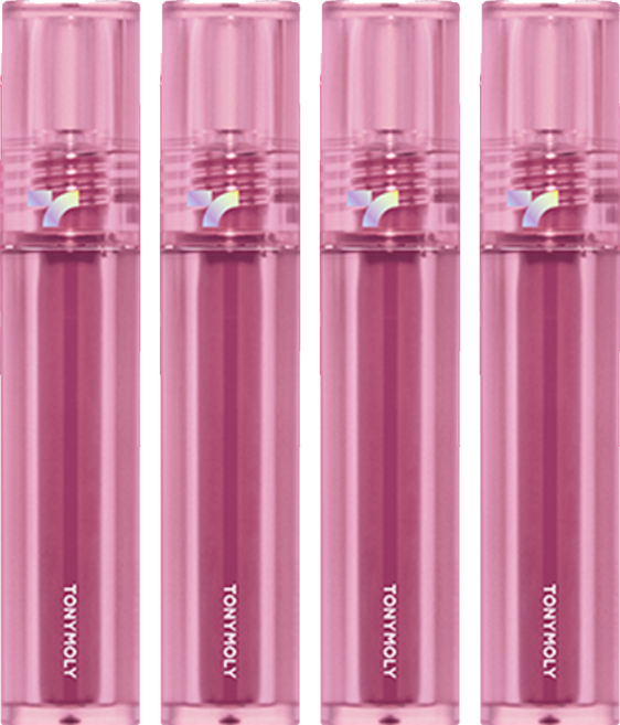 토니모리 퍼펙트 립스 쇼킹 립틴트, N04 핑크 쇼킹, 4개