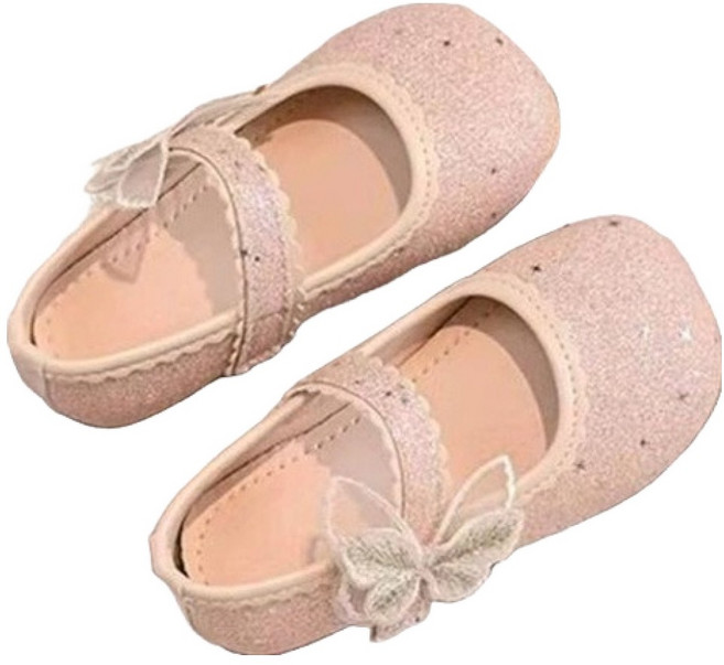 키즈트리 여아용 반짝이 나비 구두 XZ-547