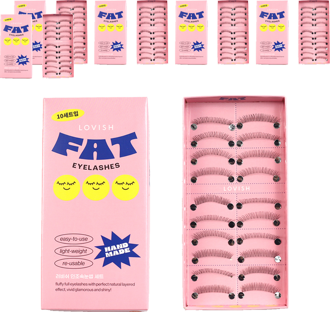 러비쉬 FAT 인조 속눈썹 20p, 216블랙, 6개