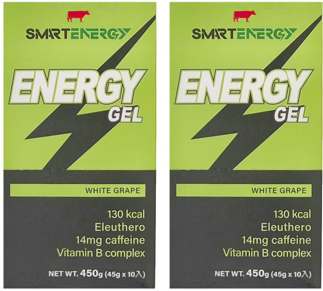 RED COW 紅牛 SMART ENERGY 聰勁 Energy Gel 能量包 白葡萄風味, 450g, 2盒