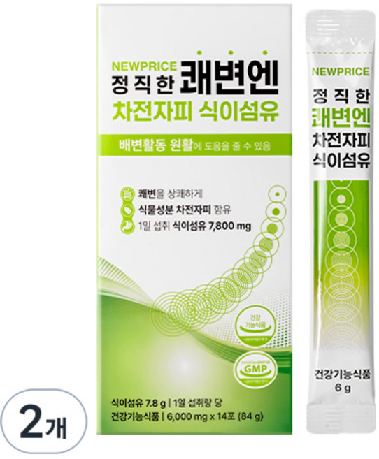 뉴프라이스 정직한 쾌변엔 차전자피 식이섬유, 2개, 14회분