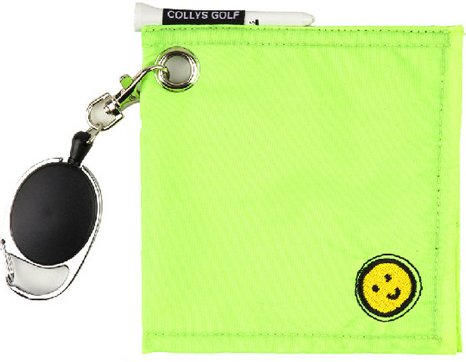 콜리스골프 릴 와이어 볼 클리너, 스마일그린