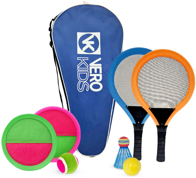 베로키즈 빅민턴 캐치볼 2종세트, 혼합색상, 1세트