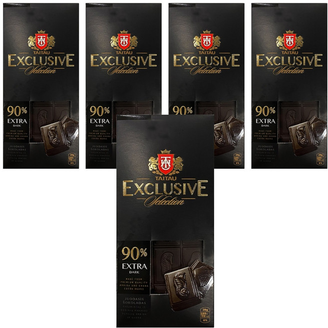 타이타우 익스클루시브 90% 다크초콜릿, 5개, 100g