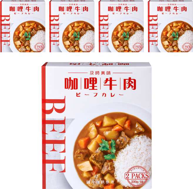 味王 咖哩牛肉調理包 2包入, 400g, 5盒