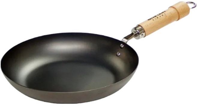 RIVER LIGHT 電磁爐適用 極PREMIUM系列 不易生鏽窒化鐵平底鍋 日本製, 1個, 28cm