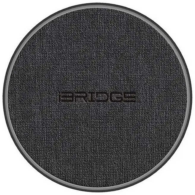 iBRIDGE 鋅合金無線快充充電盤 IBW008 100 x 100 x 10mm 15W 原廠保固, 黑色, 1個