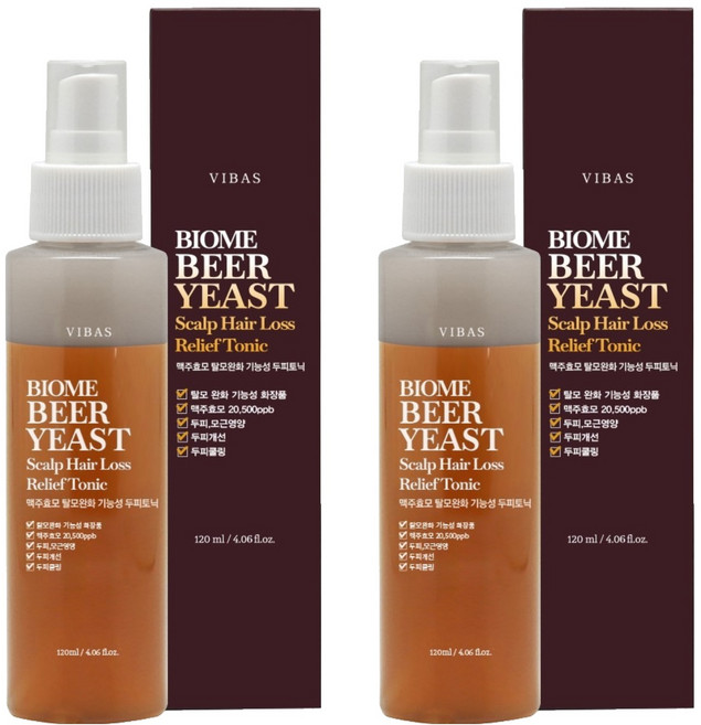 비바스 바이옴 비어이스트 스캘프 토닉, 120ml, 2개