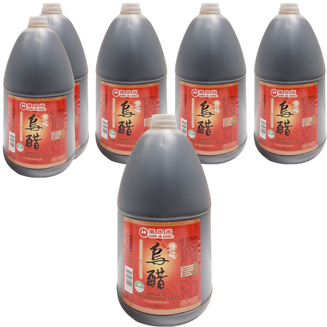萬家香 特級烏醋, 3750ml, 6瓶