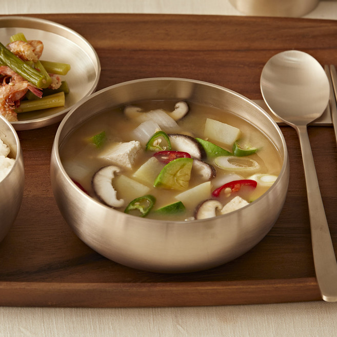 놋향 방짜유기 옥 국대접, 골드, 2개