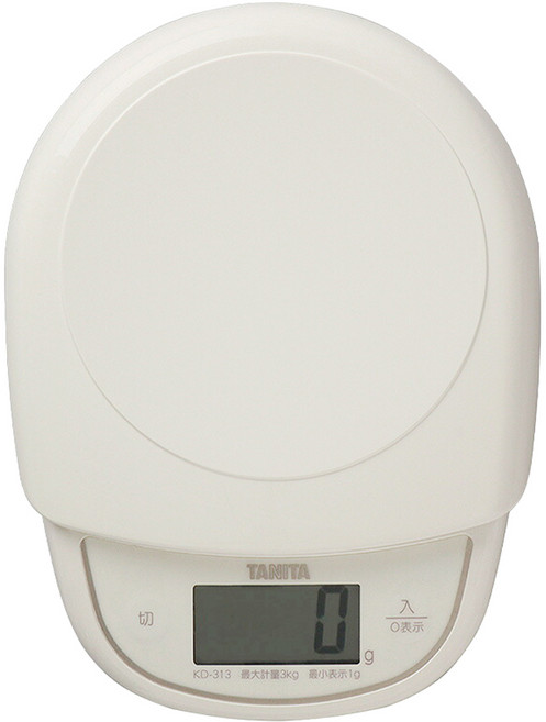 TANITA 塔尼達 電子料理秤, 3kg, 白色, KD-3131V