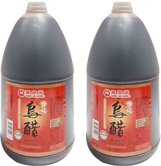萬家香 特級烏醋, 3750ml, 2瓶