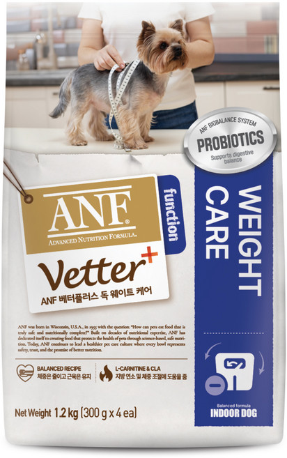 ANF 베터플러스 독 기능성 사료, 다이어트+장건강, 1.2kg, 1개