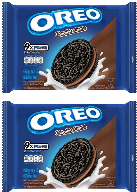 OREO 奧利奧 夾心餅乾隨手包 巧克力口味 9入, 236.25g, 2袋