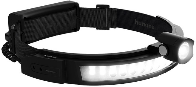 허킨스 울티마 모션센스 LED 헤드랜턴, 블랙, 1개