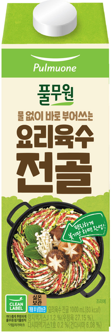 풀무원 요리육수 전골, 1L, 1개