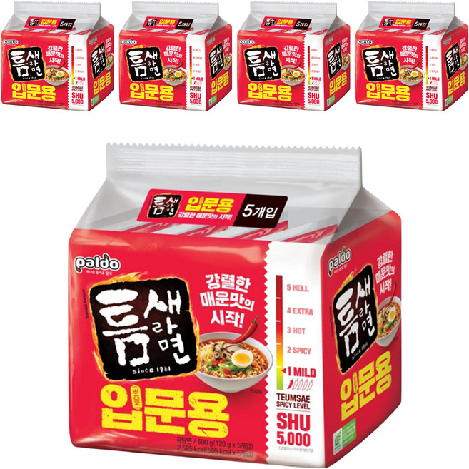 틈새라면 입문용 120g, 25개