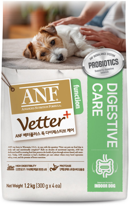 ANF 베터플러스 독 기능성 사료, 장건강/유산균, 1.2kg, 1개