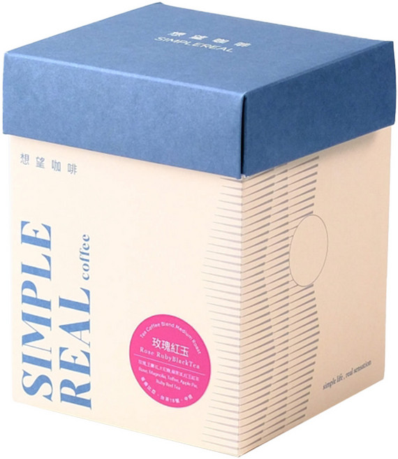SIMPLEREAL 想望咖啡 中焙茶咖啡掛耳包 玫瑰紅玉, 12g, 10包, 1盒