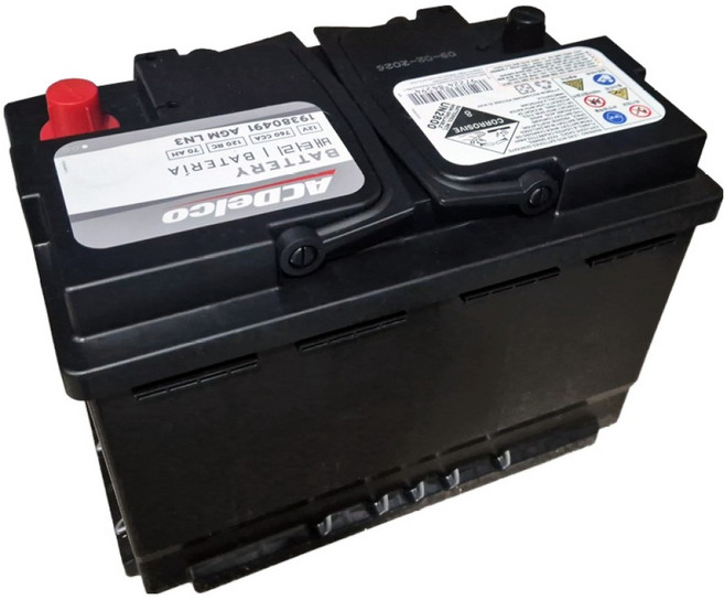 에이씨델코 AGM 차량용 배터리, 1개, 19380491