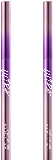 미샤 울트라 파워프루프 씬 펜슬 라이너 0.12g, 다크 블랙, 2개