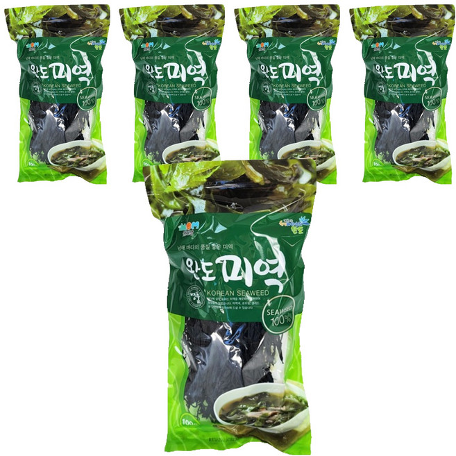 완도맘 완도 건미역, 100g, 5개