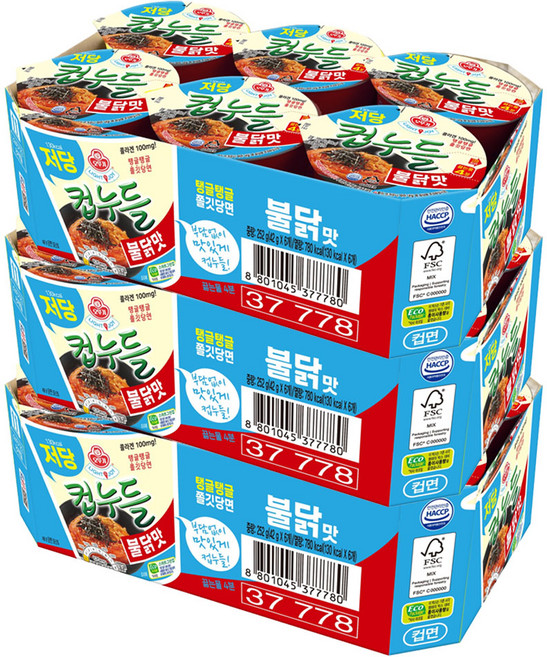 컵누들 불닭맛 42g, 18개