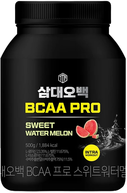 삼대오백 BCAA 프로 헬스보충제 스위트워터멜론, 500g, 1개 - 쿠팡