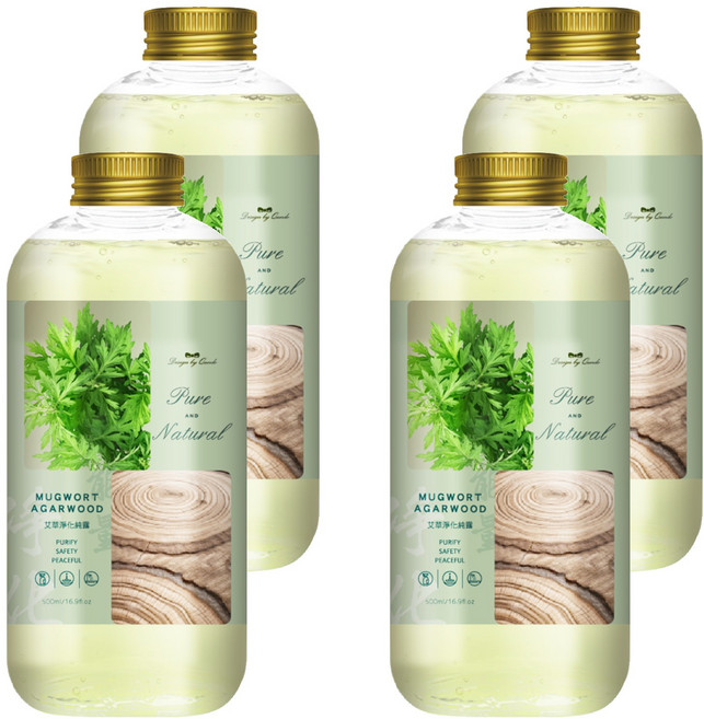 QUNDO 康朵 艾草淨化純露王, 500ml, 4瓶