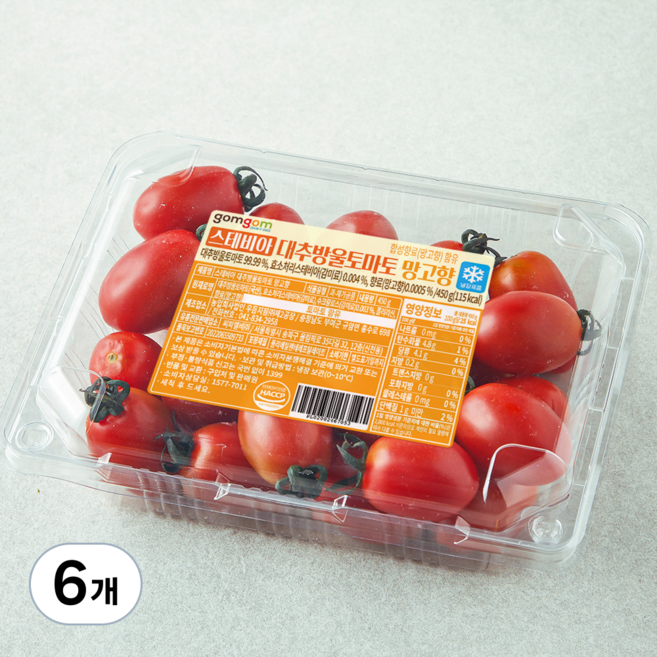 곰곰 스테비아 대추방울토마토 망고향, 6개, 450g