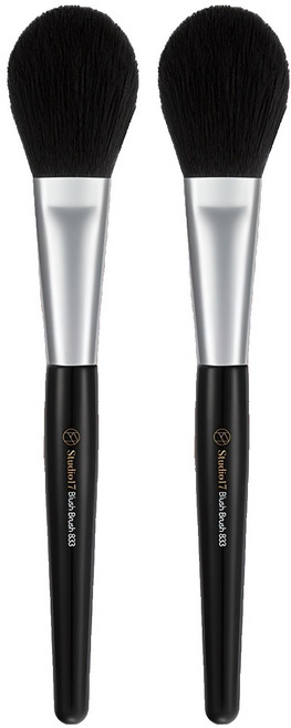 스튜디오17 블러셔 브러쉬 833, 혼합색상, 2개