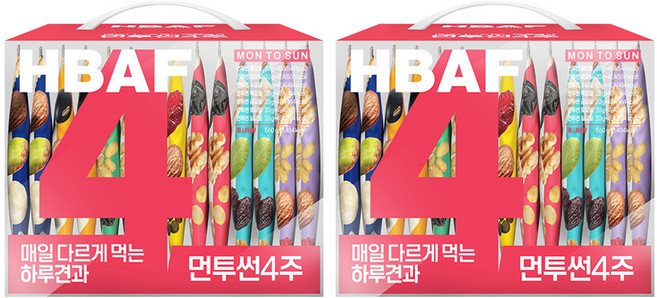 바프 먼투썬 4주 하루견과 560g, 2개