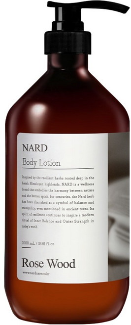 나드 바디로션 로즈우드향, 1L, 1개
