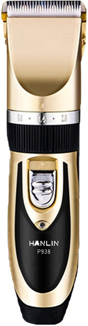 HANLIN 家用電動理髮器 P938 升級版 陶瓷鈦金刀頭 USB充電, 1個